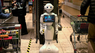 Right on cue, robots are infiltrating grocery stores